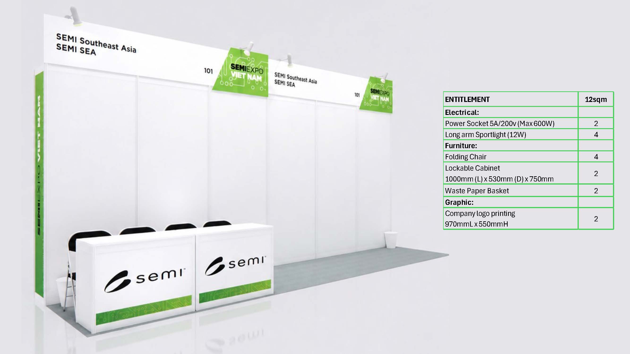 12 sqm booth render