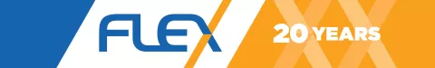 FLEX 20 logo and banner